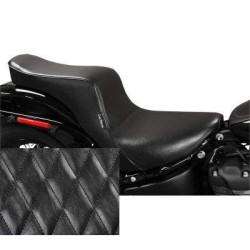 PartzBiz HD LPLYR-020DM - Le Pera LYR-020DM Black Cherokee 2-Up Seat Diamond Harley Softail M8 18-23 0802-1344 08021344 milwaukee eight fat boy bob breakout