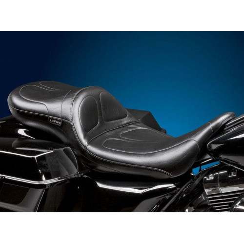 PartzBiz HD: 4410788-Le Pera Maverick Daddy Long Legs 2-Up Stitched Seat for Harley Road King 97-01 | Le Pera