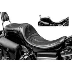 PartzBiz HD LPLK-970DL - Le Pera Smooth 2 Up Stitch Black Maverick Daddy Long Legs Seat Harley Dyna 06-16 | LK-970DL