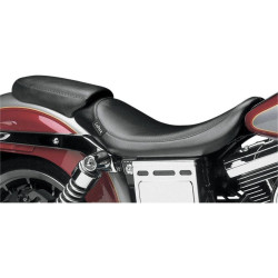 PartzBiz HD LPLN-851 - ที่นั่งเดี่ยว Le Pera Smooth Black Vinyl Silhouette สำหรับ 96-03 Dyna FXD (เช่น FXDWG) | แอลเอ็น-851