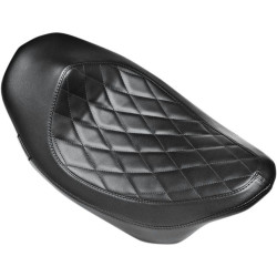 PartzBiz HD LPLK-807DM - Le Pera Villain Diamond Black Stitch Solo for Harley Touring FLH/T 08-15 | Le Pera