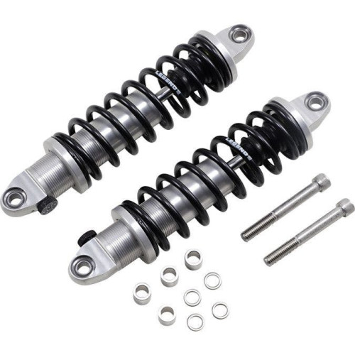 PartzBiz HD: 4410705-Legend Clear Anodized Revo-A Adjustable 13" L Heavy Duty Shocks Harley Dyna FXD | 1310-1777