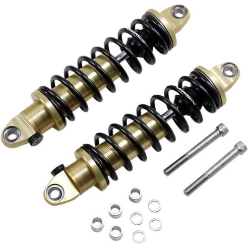 PartzBiz HD: 4410710-Legend Gold Anodized Revo-A Adjustable 13" L Heavy Duty Shocks Harley Dyna FXD | 1310-1782