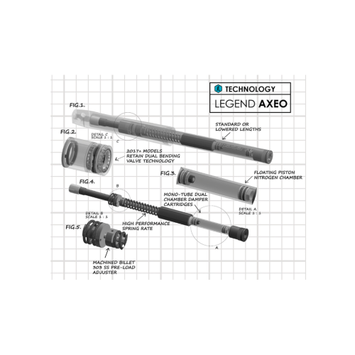 PartzBiz HD: 4410634-Legend Suspension AXEO High Performance Front Fork Mono Tube Kit Indian Scout 2018 PartzBiz HD: 4410634-Legend Suspension AXEO High Performance Front Fork Mono Tube Kit Indian Scout 2018