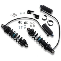 PartzBiz HD DS13101879 - Legend Suspension Revo-ARC 13" Remote Reservoir Heavy Shocks 99-08 Harley FLH/T | 1310-1879 PartzBiz HD DS13101879 - Legend Suspension Revo-ARC 13" Remote Reservoir Heavy Shocks 99-08 Harley FLH/T | 1310-1879
