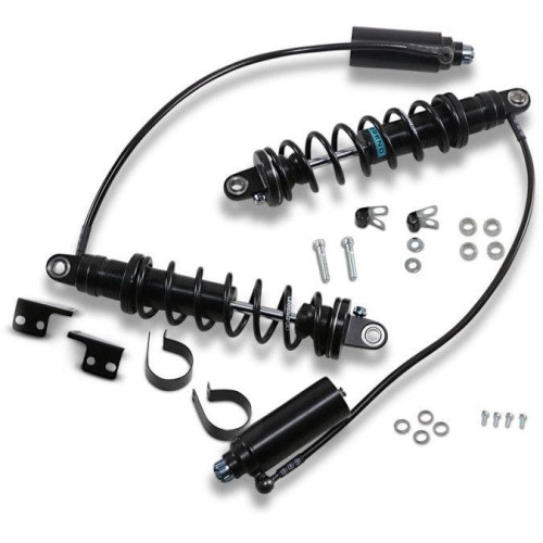 PartzBiz HD: 4410573-Legend Suspension Revo-ARC 14" Remote Reservoir Heavy Shocks 14-20 Harley FLH/T | 1310-1889 PartzBiz HD: 4410573-Legend Suspension Revo-ARC 14" Remote Reservoir Heavy Shocks 14-20 Harley FLH/T | 1310-1889