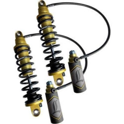 PartzBiz HD DS13101903 - Legend Suspension 13" Gold Heavy Duty REVO ARC Remote Reservoir Shocks HD FL 99-08 1310-1903 13101903 electra road street glide king fat bob boy low softail slim deluxe heritage Harley Davidson FXR Disc Glide Low Rider Sport Grand touring Custom rese PartzBiz HD DS13101903 - Legend Suspension 13" Gold Heavy Duty REVO ARC Remote Reservoir Shocks HD FL 99-08 1310-1903 13101903 electra road street glide king fat bob boy low softail slim deluxe heritage Harley Davidson FXR Disc Glide Low Rider Sport Grand touring Custom rese