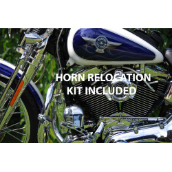 PartzBiz HD LEN-FL-09-CH - พัดลมระบายความร้อนเครื่องยนต์ LeNale - Chrome - 09-13 Touring Harley Davidson - ดีไซน์ใหม่!