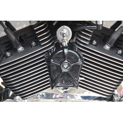 PartzBiz HD LEN-FL-17-BLK - พัดลมระบายความร้อนเครื่องยนต์ LeNale - สีดำ - 17-19 Touring Harley Davidson - ดีไซน์ใหม่!