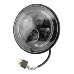 PartzBiz HD TRLE0106 - Letric LLC-LHP-7B LED Halo Style 7" Headlight HID Black 12V Universal PartzBiz HD TRLE0106 - Letric LLC-LHP-7B LED Halo Style 7" Headlight HID Black 12V Universal