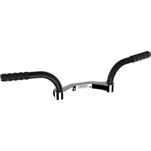 PartzBiz HD: 4410422-Lindby Adjustable Footrest Mustache Bar Black/Chrome 282000 Harley Touring 94-Up PartzBiz HD: 4410422-Lindby Adjustable Footrest Mustache Bar Black/Chrome 282000 Harley Touring 94-Up