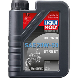 PartzBiz HD DS36010676 - Liqui Moly น้ำมันเครื่องสังเคราะห์แท้ 20100 20W-50 (1 ลิตร / 33.8 ออนซ์) มอเตอร์ไซค์ 4 จังหวะ จักรยานชอปเปอร์ Bobber สุดยอดการอัพเกรดใหม่ประสิทธิภาพสูง น้ำมันหล่อลื่นมอเตอร์ถนนที่เหนือกว่า