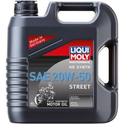 PartzBiz HD DS36010677 - Liqui Moly น้ำมันเครื่องสังเคราะห์แท้ 20102 20W-50 (4 ลิตร / 1.06 แกลลอน) Harley มอเตอร์ไซค์ 4 จังหวะ จักรยาน ช็อปเปอร์ Bobber สุดยอดใหม่ ประสิทธิภาพการอัพเกรด คุณภาพสูง น้ำมันหล่อลื่นมอเตอร์ไซต์ที่เหนือกว่า