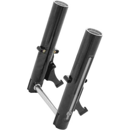 PartzBiz HD: 4410397-PM Radial Caliper Black Contrast Dual Disc Lower Legs Sliders 08-13 FLH | Performance Machine PartzBiz HD: 4410397-PM Radial Caliper Black Contrast Dual Disc Lower Legs Sliders 08-13 FLH | Performance Machine