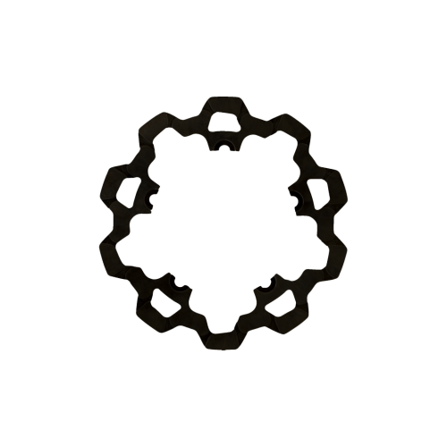 PartzBiz HD: 4410360-Lyndall Black 11.8" Front Brake Rotor for Harley 06-17 Dyna & V-Rod | 3-221