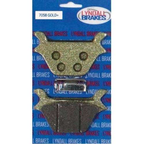 PartzBiz HD: 4410366-Lyndall Gold Plus Racing Rear Brake Pads for Harley Softail Dyna FXR Sportster 1984-1999 | 7058-G+ PartzBiz HD: 4410366-Lyndall Gold Plus Racing Rear Brake Pads for Harley Softail Dyna FXR Sportster 1984-1999 | 7058-G+