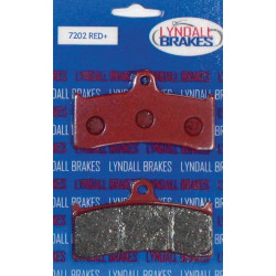 PartzBiz HD DS17200082 - Lyndall Racing Red Plus Front and Rear Brake Pads for HHI / PM 6 Piston Calipers | PartzBiz HD DS17200082 - Lyndall Racing Red Plus Front and Rear Brake Pads for HHI / PM 6 Piston Calipers |