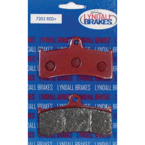 PartzBiz HD: 4410346-Lyndall Racing Red Plus Front and Rear Brake Pads for HHI / PM 6 Piston Calipers  | 
