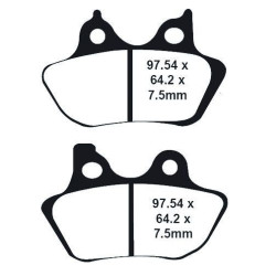 PartzBiz HD DS17200459 - Lyndall Racing Xtreme Low Dust Series Front Rear Brake Pads Harley Models 00-07 | 7195 Repl OEM 44082-00 A C PartzBiz HD DS17200459 - Lyndall Racing Xtreme Low Dust Series Front Rear Brake Pads Harley Models 00-07 | 7195 Repl OEM 44082-00 A C