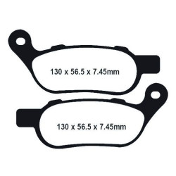PartzBiz HD DS17200462 - Lyndall Racing Xtreme Low Dust Series Front Brake Pads Harley Softail Dyna 08-17 | 7257X 42298-08 PartzBiz HD DS17200462 - Lyndall Racing Xtreme Low Dust Series Front Brake Pads Harley Softail Dyna 08-17 | 7257X 42298-08