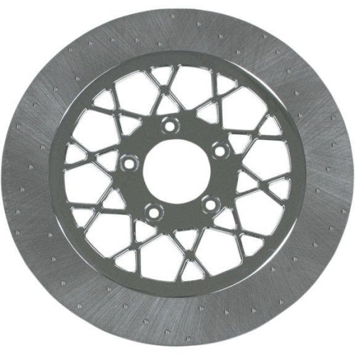 PartzBiz HD: 4410325-Lyndall Ultra Light Ceramic Composite  11.5 Front Brake Rotor Gemini Chrome Harley 00-13 Models | NVLD-115FC20SC