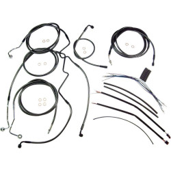 PartzBiz HD DS06101030 - Magnum Black Pearl Complete 15"-17" Handlebar Installation Kit 14-15 FLHT W/ ABS | 487342 PartzBiz HD DS06101030 - Magnum Black Pearl Complete 15"-17" Handlebar Installation Kit 14-15 FLHT W/ ABS | 487342