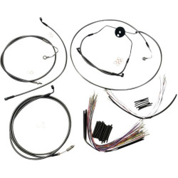 PartzBiz HD DS06620744 - Magnum Black Pearl Handlebar Cable Install Kit 12-14 Rise Apes Harley 09-12 PartzBiz HD DS06620744 - Magnum Black Pearl Handlebar Cable Install Kit 12-14 Rise Apes Harley 09-12