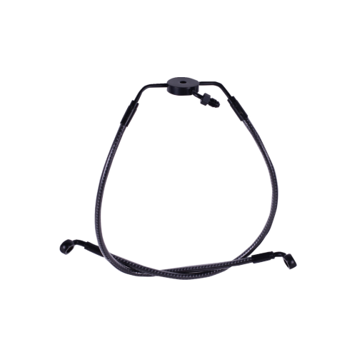 PartzBiz HD: 4410131-Magnum Braided No-ABS Lower Brake Line KARBONFIBR for Harley 22-23 FXLRS/T | 77024