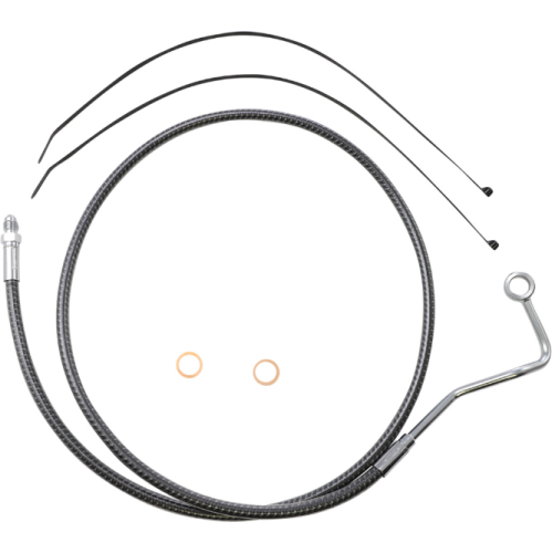 PartzBiz HD: 4410045-Magnum Carbon KARBONFIBR Mid-Line Brake Line Mid ABS Harley Touring 14-Up PartzBiz HD: 4410045-Magnum Carbon KARBONFIBR Mid-Line Brake Line Mid ABS Harley Touring 14-Up