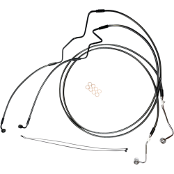 PartzBiz HD DS17416146 - MAgnum Designer DOT +4" Extended ABS Touring Front Lower Dual Disc Brake Line Kit Sterling Chromite Harley Touring 14-Up PartzBiz HD DS17416146 - MAgnum Designer DOT +4" Extended ABS Touring Front Lower Dual Disc Brake Line Kit Sterling Chromite Harley Touring 14-Up