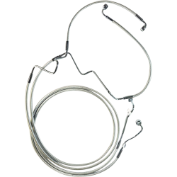 PartzBiz HD DS17416144 - MAgnum Designer DOT +2" Extended ABS Touring Front Lower Dual Disc Brake Line Kit Sterling Chromite Harley Touring 14-Up PartzBiz HD DS17416144 - MAgnum Designer DOT +2" Extended ABS Touring Front Lower Dual Disc Brake Line Kit Sterling Chromite Harley Touring 14-Up