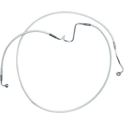 PartzBiz HD DS17416147 - MAgnum Designer DOT +2" Extended ABS Touring Front Lower Dual Disc Brake Line Kit Sterling Chromite Harley Touring 14-Up PartzBiz HD DS17416147 - MAgnum Designer DOT +2" Extended ABS Touring Front Lower Dual Disc Brake Line Kit Sterling Chromite Harley Touring 14-Up