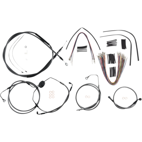 PartzBiz HD: 4410060-Magnum KARBONFIBR 12-14 Bar Control Cable Install Kit ABS Harley Batwing 08-13 PartzBiz HD: 4410060-Magnum KARBONFIBR 12-14 Bar Control Cable Install Kit ABS Harley Batwing 08-13