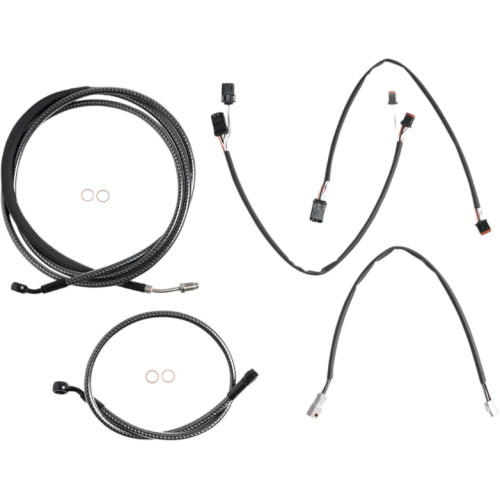 PartzBiz HD: 4410027-Magnum KARBONFIBR 12-14 Handlebar Control Cable Install Kit Harley Sharknose 17-Up PartzBiz HD: 4410027-Magnum KARBONFIBR 12-14 Handlebar Control Cable Install Kit Harley Sharknose 17-Up