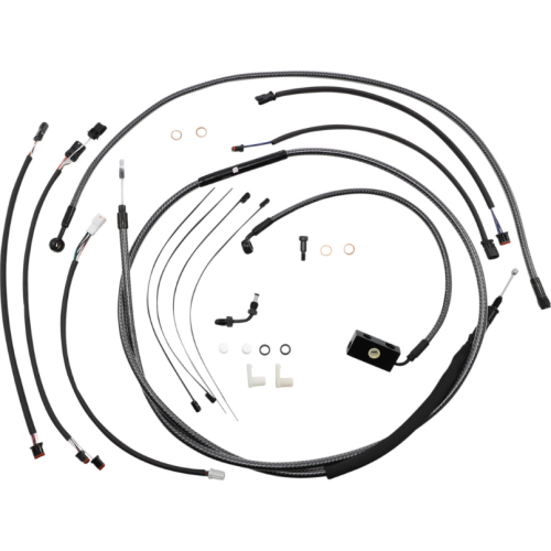 PartzBiz HD: 4410029-Magnum KARBONFIBR 12-14 Handlebar Control Cable Install Kit Harley Softail 18-Up PartzBiz HD: 4410029-Magnum KARBONFIBR 12-14 Handlebar Control Cable Install Kit Harley Softail 18-Up