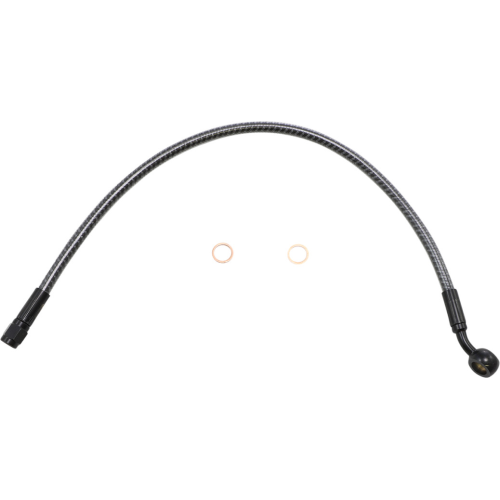 PartzBiz HD: 4410034-Magnum KARBONFIBR 15" Upper Brake Line 35 Degree Harley Sportster XLS 96-03 PartzBiz HD: 4410034-Magnum KARBONFIBR 15" Upper Brake Line 35 Degree Harley Sportster XLS 96-03