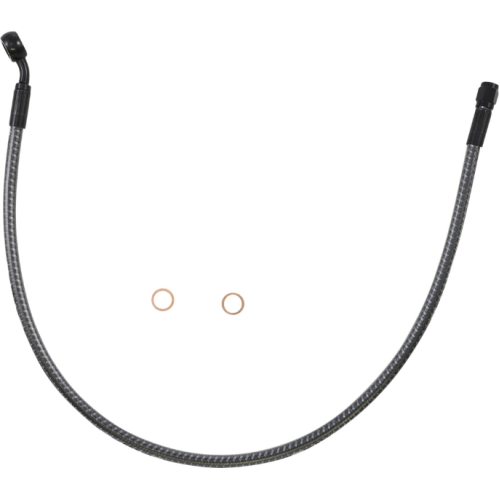 PartzBiz HD: 4410040-Magnum KARBONFIBR 24" Front Upper Brake Line Kit 35 Deg ABS Harley & Custom PartzBiz HD: 4410040-Magnum KARBONFIBR 24" Front Upper Brake Line Kit 35 Deg ABS Harley & Custom