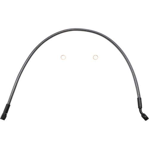 PartzBiz HD: 4410002-Magnum KARBONFIBR 25" Upper Brake Line 35 Degree Harley Trike 09-18 PartzBiz HD: 4410002-Magnum KARBONFIBR 25" Upper Brake Line 35 Degree Harley Trike 09-18