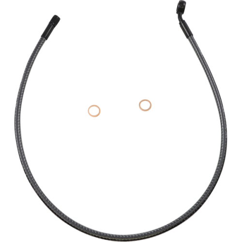 PartzBiz HD: 4410013-Magnum KARBONFIBR 30" Front Upper Brake Line Kit 35 Deg ABS Harley & Custom PartzBiz HD: 4410013-Magnum KARBONFIBR 30" Front Upper Brake Line Kit 35 Deg ABS Harley & Custom