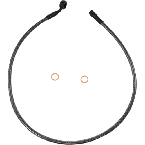 PartzBiz HD: 4409980-Magnum KARBONFIBR 32" Front Upper Brake Line Kit 35 Deg ABS Harley & Custom