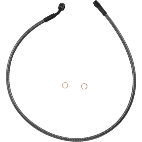 PartzBiz HD: 4409982-Magnum KARBONFIBR 32" Front Upper Brake Line Kit 35 Deg ABS Harley & Custom