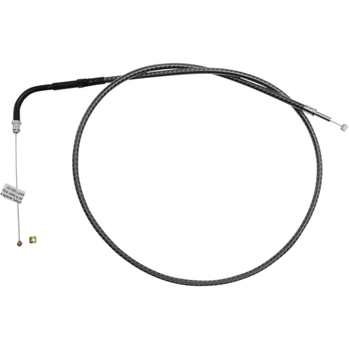 PartzBiz HD: 4409991-Magnum KARBONFIBR 34 3/4" Throttle Cable Smooth 90 Degree Harley Big Twin 84-17
