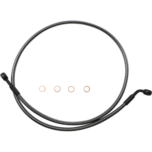 PartzBiz HD: 4409966-Magnum KARBONFIBR 44" EZ-Align Brake Line 180 60 Degree Harley Sportster 14-Up