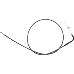 PartzBiz HD DS06510908 - Magnum KARBONFIBR 44 7/16"" Idle Cable 90 Deg Smooth Harley Big Twin 84-17 PartzBiz HD DS06510908 - Magnum KARBONFIBR 44 7/16"" Idle Cable 90 Deg Smooth Harley Big Twin 84-17