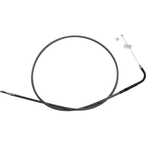 PartzBiz HD: 4409975-Magnum KARBONFIBR 40 1/2" Idle Cable 90 Deg Smooth Harley Big Twin 84-17