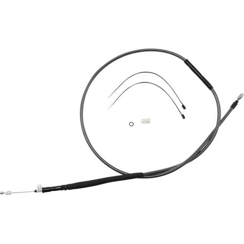 PartzBiz HD: 4409942-Magnum KARBONFIBR 74 11/16" High-Efficiency Polished Clutch Cable Harley 87-06