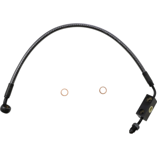 PartzBiz HD: 4409895-Magnum KARBONFIBR Lower Brake Line AN-3 ABS Single Disc Harley Sportster 14-Up PartzBiz HD: 4409895-Magnum KARBONFIBR Lower Brake Line AN-3 ABS Single Disc Harley Sportster 14-Up