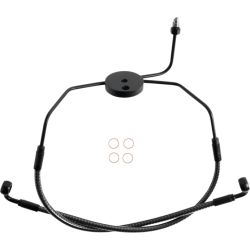 PartzBiz HD DS17416273 - Magnum KARBONFIBR Lower Brake Line AN-3 Non ABS Dual Disc Harley Touring 08-13 PartzBiz HD DS17416273 - Magnum KARBONFIBR Lower Brake Line AN-3 Non ABS Dual Disc Harley Touring 08-13