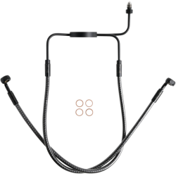 PartzBiz HD DS17416271 - Magnum KARBONFIBR Lower Brake Line Non ABS Harley Sportster Dyna 96-05 PartzBiz HD DS17416271 - Magnum KARBONFIBR Lower Brake Line Non ABS Harley Sportster Dyna 96-05