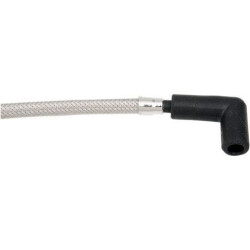 PartzBiz HD DS21040107 - Magnum 3033S สายหัวเทียนสแตนเลสขัดเงา 99-08 Harley Touring FL 2104-0107 21040107